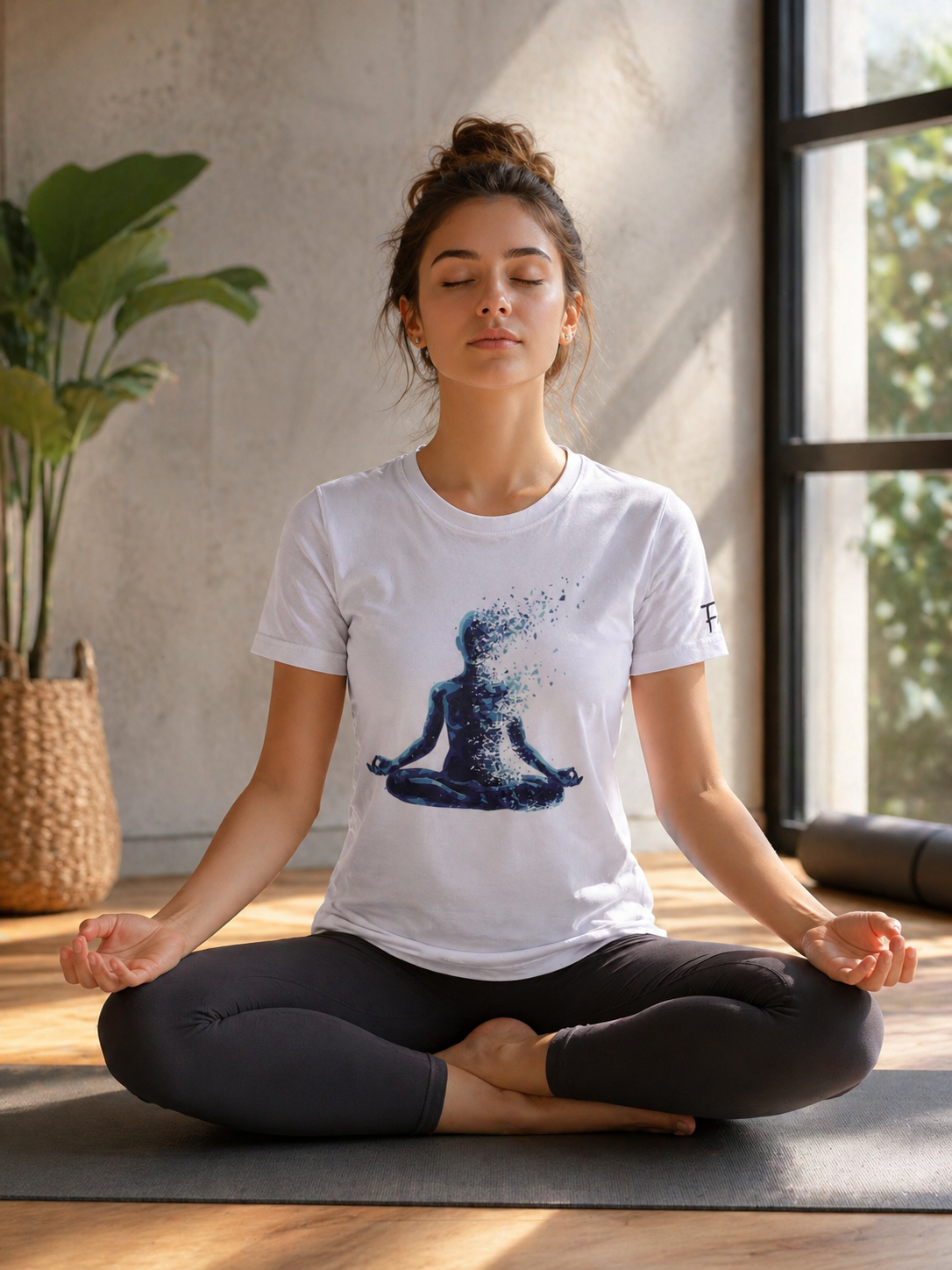 Fee France "Zen Flow" Soyut Meditasyon Unisex Basic Tişört